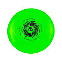 Frisbee Disco Volador 175 gramos para jugar al aire libre color verde peso de 27.5 gramos