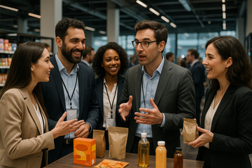 Profesionales en un evento de networking sobre retail en México